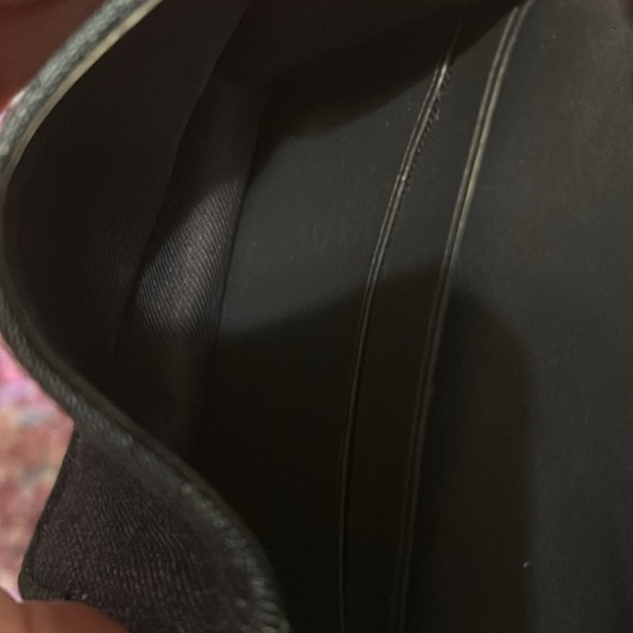 Coach mini denim Card Holder with crossbody chain - Picture 7 of 8